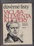 Důvěrné listy Václava Klementa Klicpery - náhled