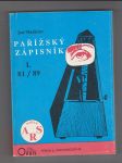 Pařížský zápisník  I. 81/89 - náhled