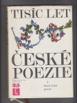 Tisíc let české poezie I. Stará česká poezie - náhled