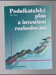 Podnikatelský plán a investiční rozhodování - náhled