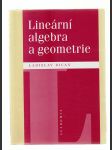 Lineární algebra a geometrie - náhled