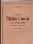 Nejkrásnější valčíky Jana Strausse pro mladé houslisty - náhled