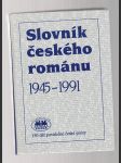 Slovník českého románu 1945 - 1991 - náhled