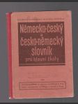 Německo - český česko - německy slovník pro hlavní školy - náhled