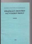 Přijímací zkoušky na vysoké školy / chemie - náhled