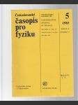 Československý časopis pro fyziku 5 / 1983 - náhled