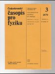 Československý časopis pro fyziku 3 /1979 - náhled