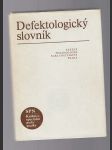 Defektologický slovník - náhled