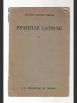 Primitiae latinae I - náhled