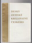 Desky Zemské království českého - náhled