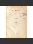 Das Kapital. Kritik der politischen Oekonomie. Dritter Band, zweiter Theil [Marx; Kapitál III; svazek 3; první vydání] - náhled