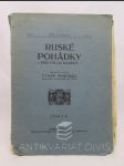 Ruské pohádky pro útlou mládež, sv. IV. - náhled