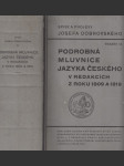 Podrobná mluvnice jazyka českého v redakcích z roku 1809 a 1819 - náhled