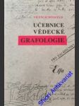 Učebnice vědecké grafologie - schönfeld vilém - náhled
