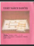 Vzory našich babiček 1/1991 - náhled