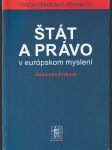 Štát a právo v európskom myslení - náhled