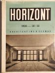Horizont 1928 číslo 20-22-Architekt Ing. B. Čermák - náhled