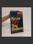 Know Why You Believe - náhled