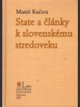 State a články k slovenskému stredoveku - náhled