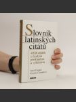 Slovník latinských citátů. 4328 citátů s českým překladem a výkladem - náhled