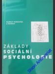 Základy sociální psychologie - kohoutek rudolf a kolektiv - náhled