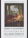 Český a slovenský literární klasicismus - náhled