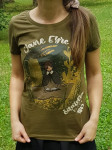 Dámske tričko Jana Eyrová - zelené (veľkosť XS) - náhled