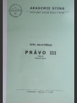 Právo III Část II - Pracovní právo - náhled