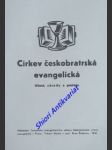 Církev českobratrská evangelická - učení, zásady a poslání - náhled