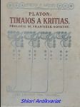 Timaios a kritias - platon - náhled