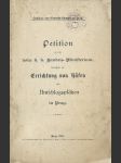 Petition errichtung von häfen prag, 1887 - náhled