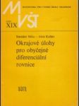 Okrajové úlohy pro obyčejné diferenciální rovnice - náhled