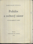 Politika a světový názor - (Ke krizi myšlení 19. století) - náhled