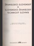 Španielsko-slovenský a slovensko-španielsky technický slovník - náhled