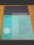 Psychologie pro praxi 3-4/2011 Ročník XLVI - náhled