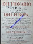 Il dittionario imperiale, nel quale le quattro principali lingue dell´Europa - VENERONI Giovanni - náhled