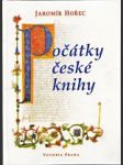 Počátky české knihy - náhled