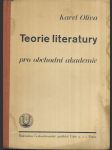 Teorie literatury pro obchodní akademie - náhled