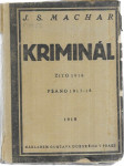 Kriminál - Žito: 1916 - Psáno: 1917-18 - náhled