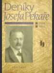 Deníky Josefa Pekaře (1916-1933) - náhled