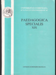 Paedagogica Specialis  XIX - náhled
