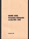 Personálna bibliografia za roky 1966-2000 - náhled