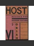 Host, ročník VI./1923 (Měsíčník pro moderní kulturu) - náhled