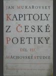 Kapitoly z české poetiky III. - náhled