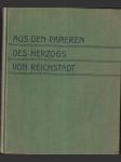 Aus den papieren des herzogs von Reichstadt (veľký formát) - náhled
