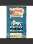 H. Weissenberger hotel Glockenhof. Offizielles Zürcher wochen bulletin, 1947 [průvodce, Zürich, Curych, Švýcarsko] - náhled