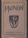 Musaion - svazek druhý - jaro 1921 - náhled
