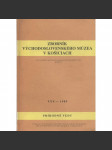 Zborník východoslovenského múzea v Košiciach (Košice) - náhled