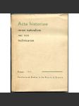 Acta historiae rerum naturalium necnon technicarum: Special Issue 1 [dějiny vědy, techniky; věda, technika; historie] - náhled