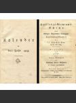Kalender für das Jahr 1825; Handlungs- Gremiums-Schema [Praha; Prag; živnosti; obchod; schematismus; kalendář] - náhled